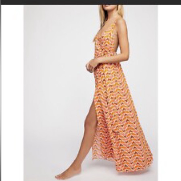 Free People Siren Wrap Maxi dress size Small - Picture 1 of 8